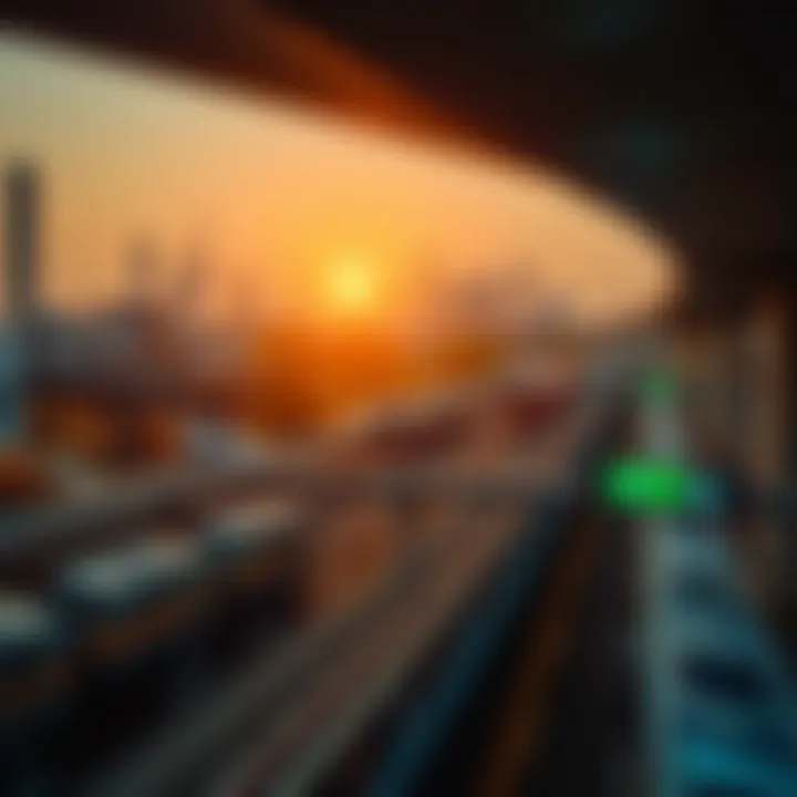 Modern infrastructure in Industrial Area 13 with transportation networks