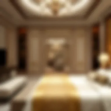 Exquisite bedroom design featuring opulent furnishings