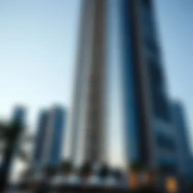 A modern skyscraper showcasing innovative architecture in Dubai