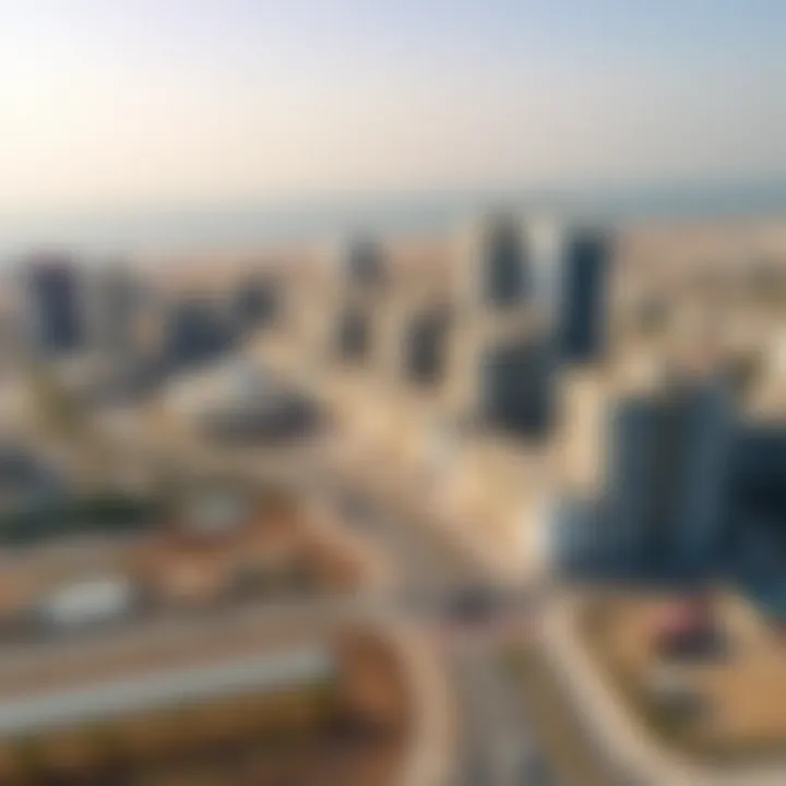 Aerial view of a Makeen Properties development site