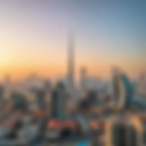 Panoramic view of Dubai skyline showcasing luxury properties