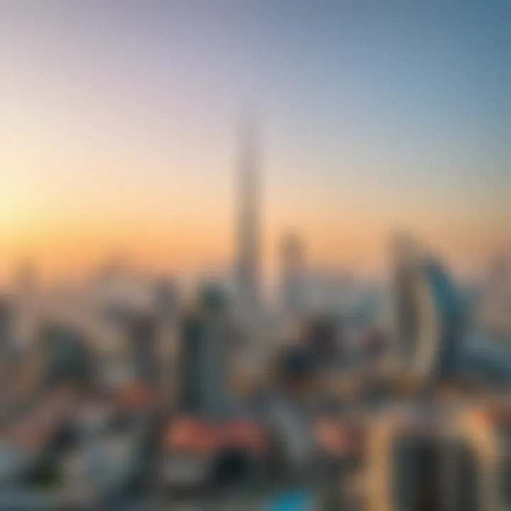 Panoramic view of Dubai skyline showcasing luxury properties