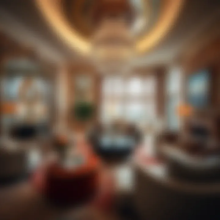 Lavish interior design of a Dubai mansion