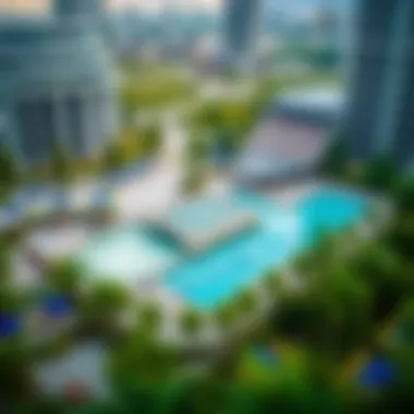 Aerial view of MBL Residence and its surrounding amenities