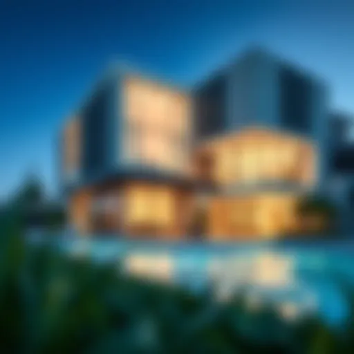 Exterior view showcasing the modern architecture of MBL Residence