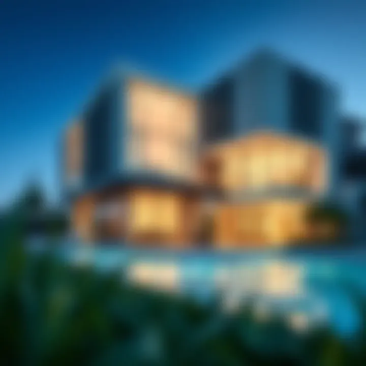 Exterior view showcasing the modern architecture of MBL Residence