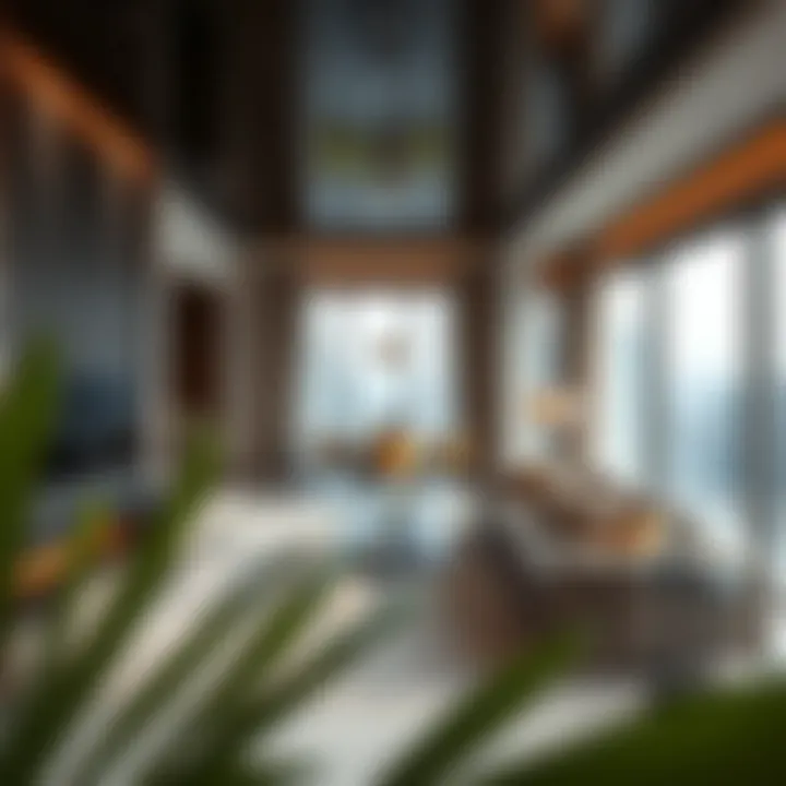 Luxurious interior design highlighting the living space of MBL Residence