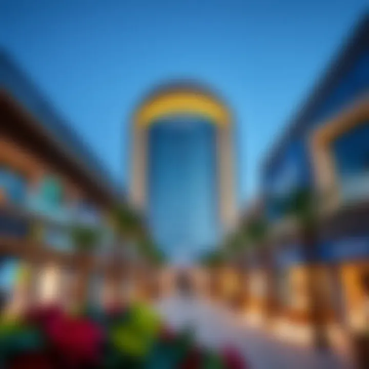 Modern shopping center in Mirdif