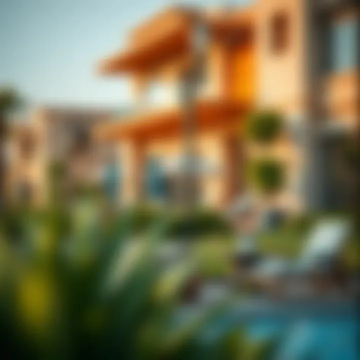 A depiction of community features and amenities available in Modon developments