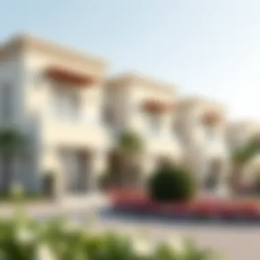 Residential Elegance in Nad Al Sheba Gardens Elegant residential villas in Nad Al Sheba Gardens with scenic landscaping
