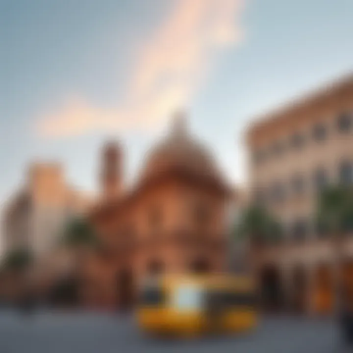 Historical landmarks surrounding Nasir Square that reflect Dubai's rich heritage.