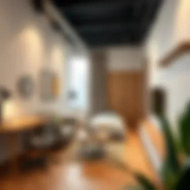 Cozy studio apartment equipped with essential living features