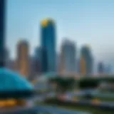 A modern Dubai skyline showcasing off-plan developments