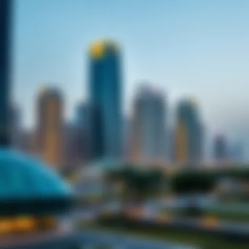 A modern Dubai skyline showcasing off-plan developments