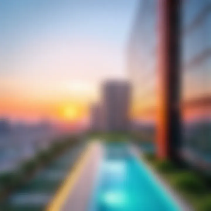Scenic views from عود سكوير emphasizing its prime location in Dubai