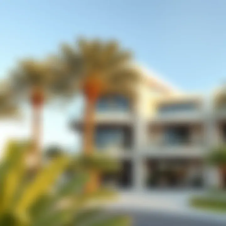 Stunning architectural design of a palm tree residence