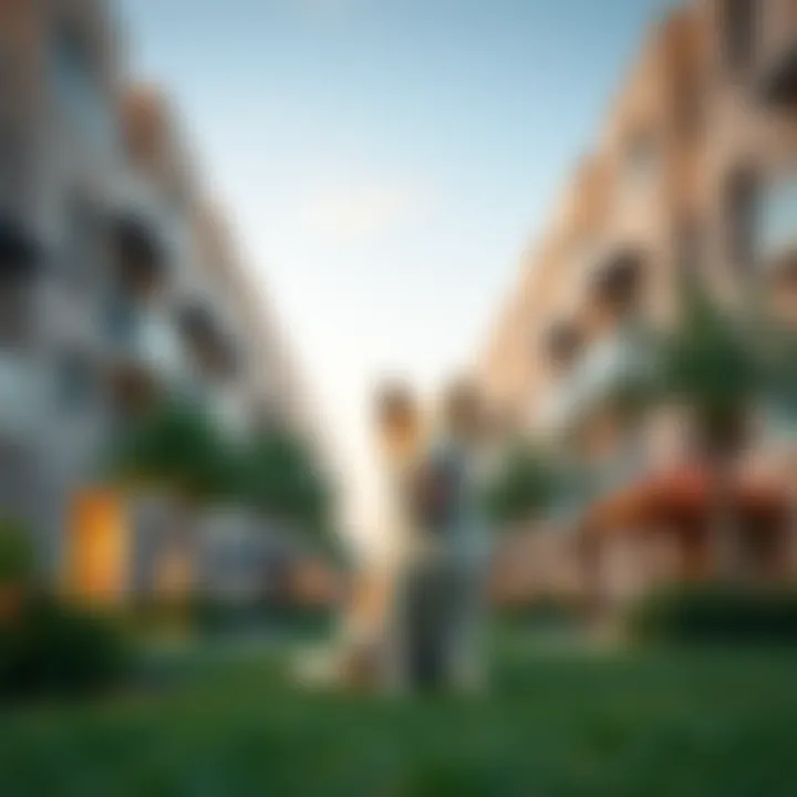 Community showcasing pet-friendly residences in Dubai