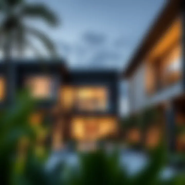 Modern townhouses reflecting contemporary living in Hatta