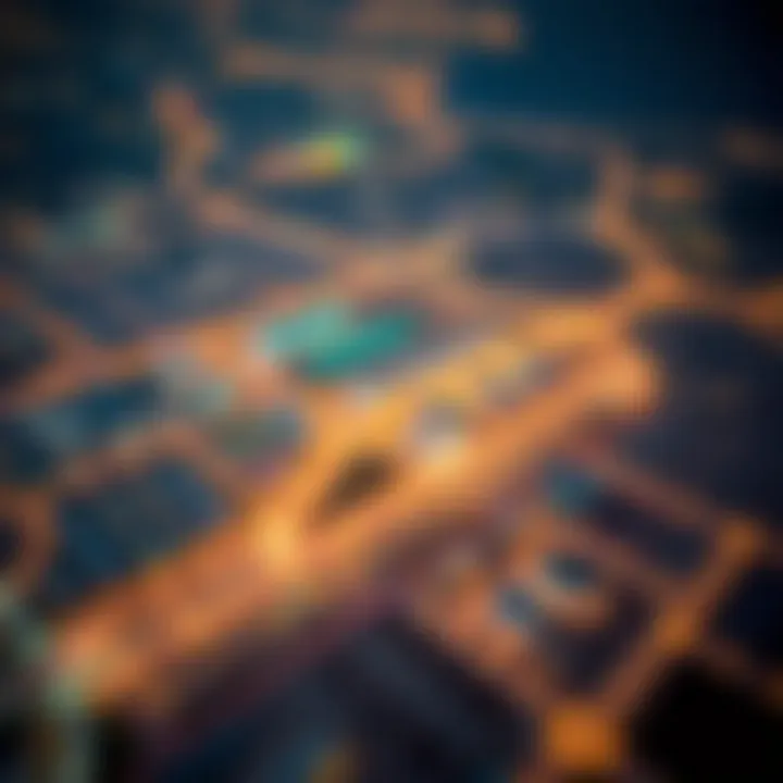 Aerial view of Ras Al Khor Industrial Area 2 highlighting its strategic location