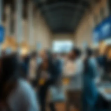 Participants engaged in bidding activities