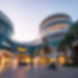 A stunning exterior view of Reef Mall showcasing its modern architecture