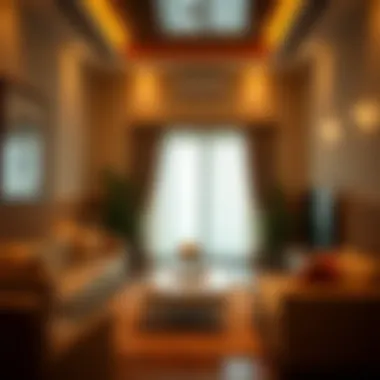 Welcoming Interior of a Rental Space A cozy room interior reflecting a rental space in Al Jaddaf