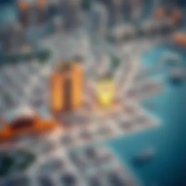 A map highlighting the strategic location of Al Twar within Dubai