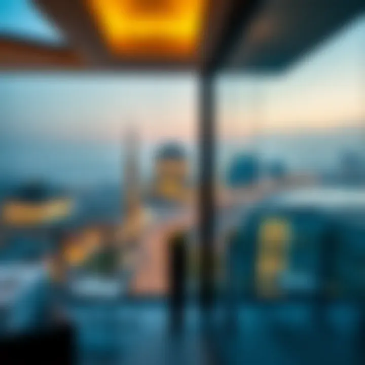 View from a balcony overlooking Jebel Ali