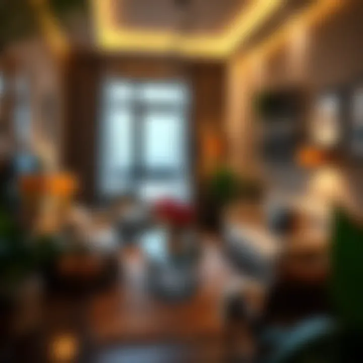 Cozy apartment showcasing local decor