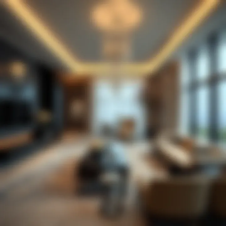 Luxurious interior design of a residence