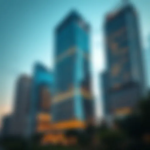 Stunning facade of Standard Chartered Tower showcasing modern architecture