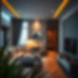 Charming studio apartment interior in Al Wasl