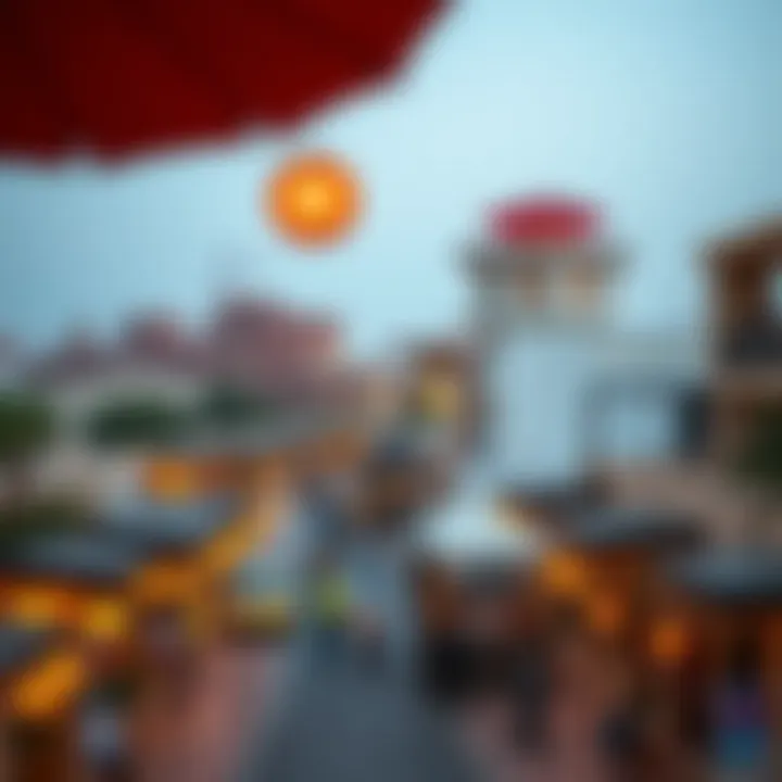 Overview of the Al Wasl neighborhood showcasing its vibrant atmosphere