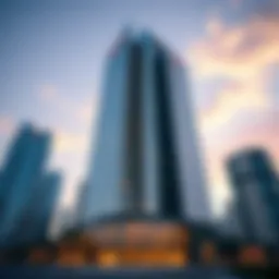 Stunning facade of The 118 Downtown Dubai showcasing modern architecture