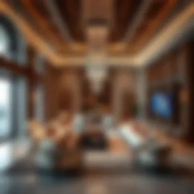 Luxurious interior design of a residence at The Anwa