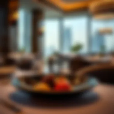 Culinary Artistry in Dubai's Fine Dining Exquisite dish artfully presented on a fine dining table