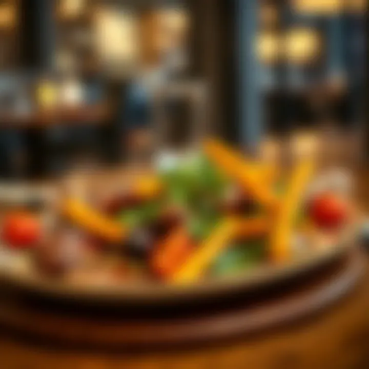 Fusion cuisine plate highlighting the blend of culinary cultures