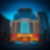 Stunning facade of the Corniche Building showcasing modern architecture