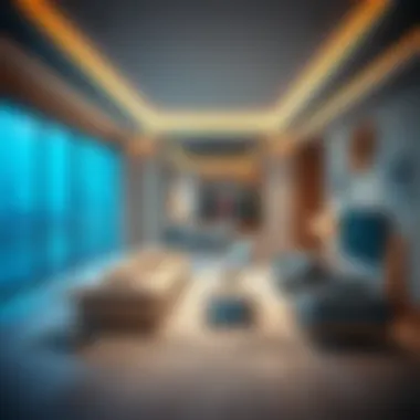 Luxurious living space inside the Corniche Building