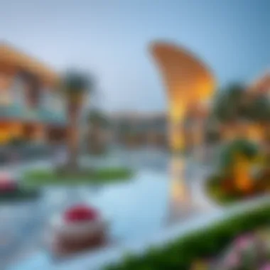 Stunning Landscape Architecture of Dubai Mall Park Architectural details of the park's landscape design