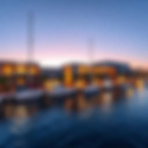 A stunning view of Canal Walk's waterfront architecture