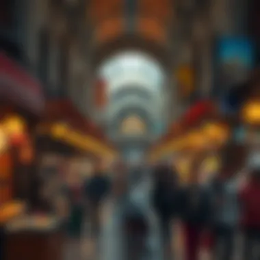 The Bustling Energy of the Gold Souq A vibrant marketplace atmosphere