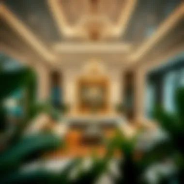 Exquisite Interior of Luxury Home Exquisite interior design of a luxury home in Dubai