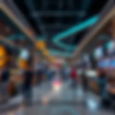 Entertainment venue within Festival Mall bustling with activity