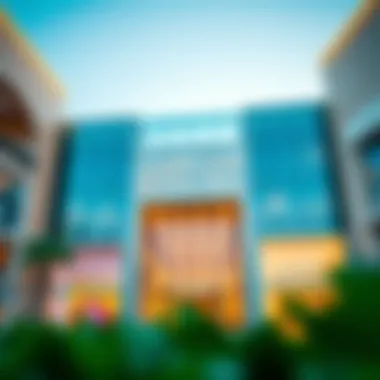 Exterior view of Festival Mall showcasing its modern architecture