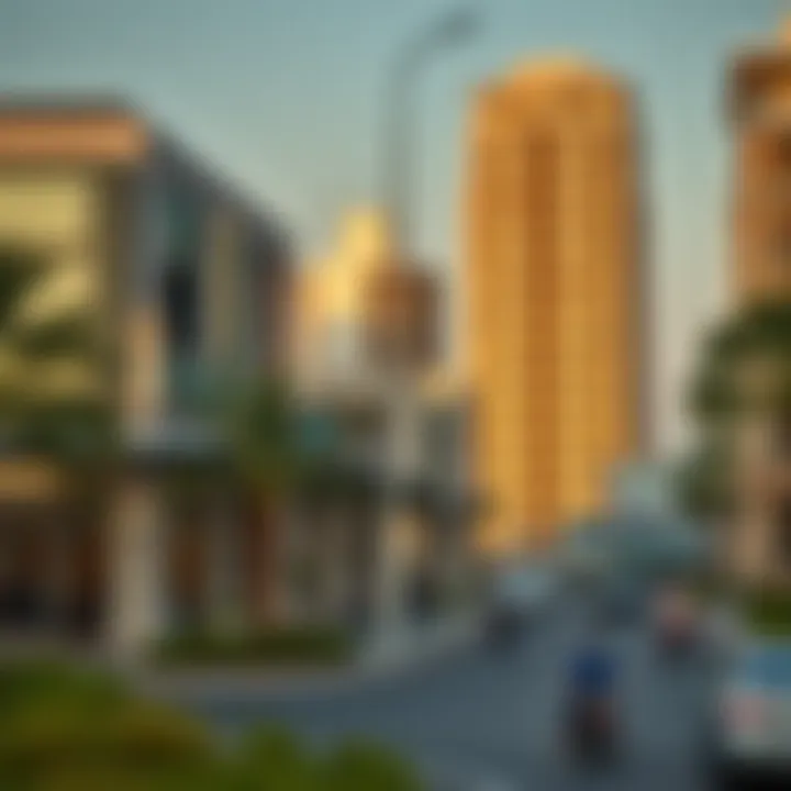 Modern Developments on Old Sheikh Zayed Road Modern developments adjacent to the Old Sheikh Zayed Road