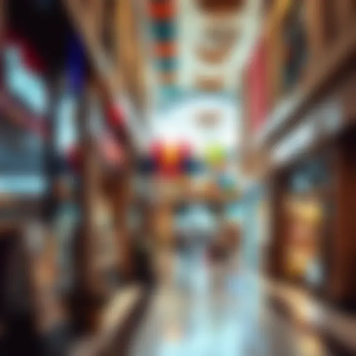 The vibrant interior of مول النخيل filled with diverse retail options