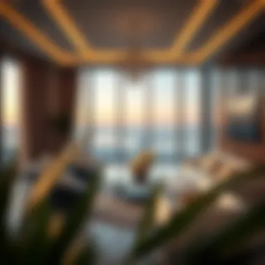 Elegant Living Room in The Point Tower Luxurious living room interior within The Point Tower