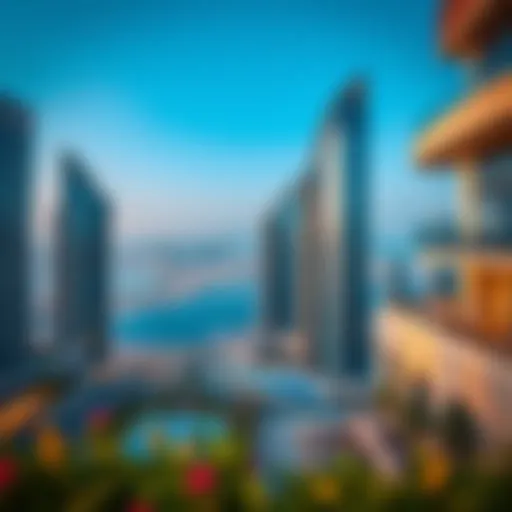 A stunning cityscape view of Dubai showcasing modern architecture and luxury real estate