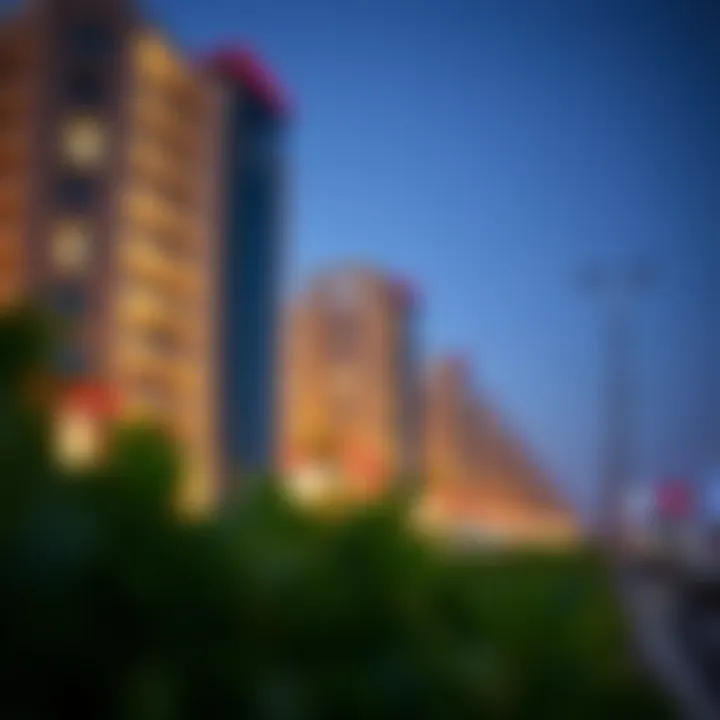 Real estate development near a Dubai Metro station